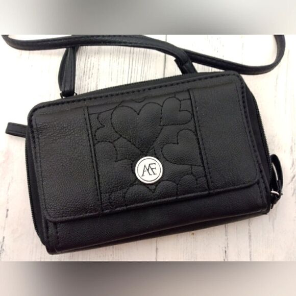 Crossbody Black Travel Bag Purse Multi Compartments New - Picture 10 of 10